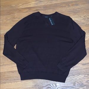 Van Heusen v neck solid texture sweater